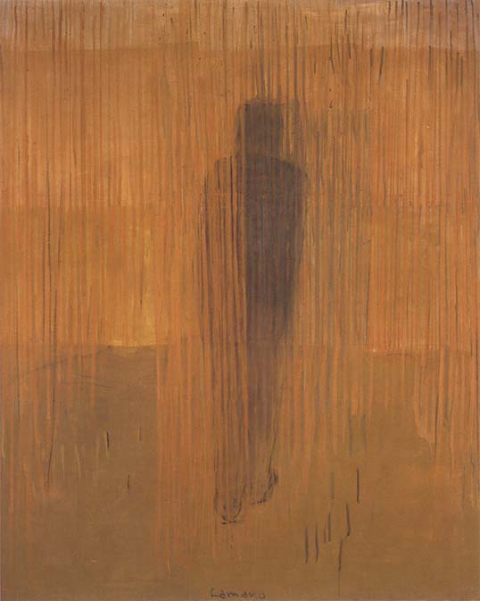 Alexander Camaro: Der Mann im Schilf, Teil eines Triptychons, 1983