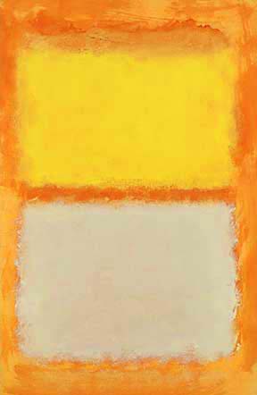 Mark Rothko: White, Orange and Yellow, 1953